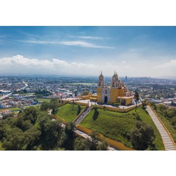 Lais Puzzle - Schöne Luftaufnahme von Puebla Mexiko und seine Kirche, Mexiko - 100, 200, 500 & 1.000 Teile