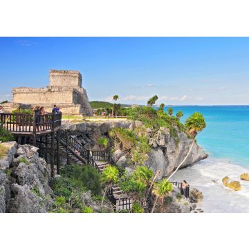 Lais Puzzle - Tulum, die Stätte einer von Mauern umgebenen präkolumbianischen Maya-Stadt, die als wichtiger Hafen für Coba diente, im mexikanischen Bundesstaat Quintana Roo - 100, 200, 500 & 1.000 Teile
