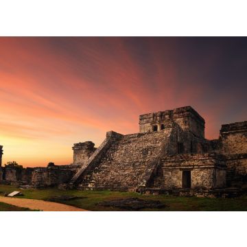 Lais Puzzle - Castillo-Festung bei Sonnenuntergang in der alten Maya-Stadt Tulum, Mexiko - 100, 200, 500 & 1.000 Teile