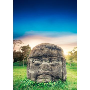 Lais Puzzle - Olmeken-Kolossalkopf in der Stadt La Venta, Tabasco, Mexiko - 100, 200, 500 & 1.000 Teile