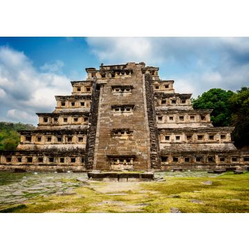 Lais Puzzle - Pyramide De Los Nidos in Tajín, Veracruz Mexiko. Sie hat 365 Fenster, die als Sonnenkalender dienten, und einen Tempel auf der Spitze. Der Stamm der Totonacas lebte früher in diesem schönen Pyramidenkomplex - 100, 200, 500 & 1.000 Teile