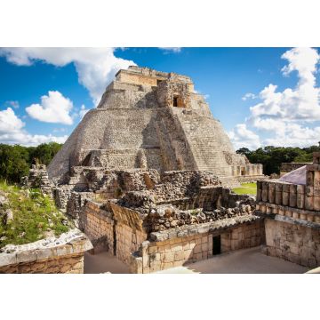 Lais Puzzle - Magier (Piramide del adivino) in der alten Maya-Stadt Uxmal, Mexiko - 100, 200, 500 & 1.000 Teile