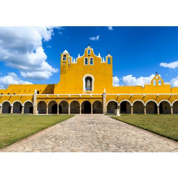 Lais Puzzle - Kirche und Kloster in Izamal, Yucatan, Mexiko, spanische Kolonialstadt Gelb, Convento de San Antonio auf der Halbinsel Yucatan - 100, 200, 500 & 1.000 Teile