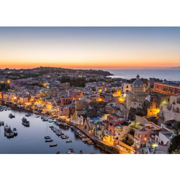 Lais Puzzle - Procida, Sonnenuntergang über dem Hafen von La Corricella. Neapel, Kampanien, Italien - 100, 200, 500 & 1.000 Teile