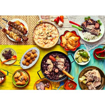 Lais Puzzle - Frisch gekochtes Festmahl mit brasilianischen Gerichten - 100, 200, 500 & 1.000 Teile