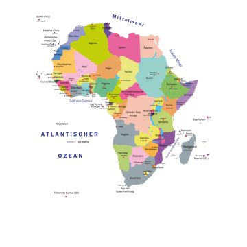 Lais Puzzle - Landkarte Afrika - 100, 200, 500 & 1.000 Teile