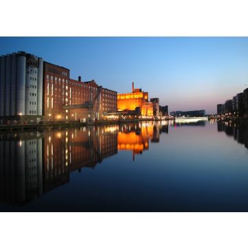 Lais Puzzle - Innenhafen Duisburg zur blauen Stunde - 100, 200, 500 & 1.000 Teile