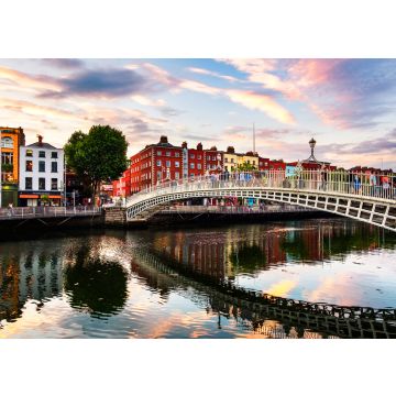 Lais Puzzle - Ha Penny Bridge in Dublin bei Sonnenuntergang, Irland - 100, 200, 500 & 1.000 Teile