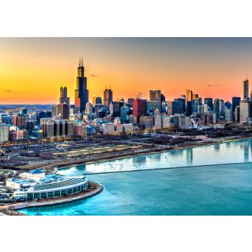 Lais Puzzle - Sonnenuntergang Chicago - 100, 200, 500 & 1.000 Teile