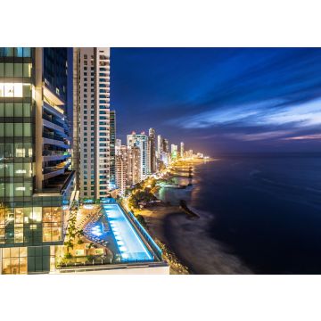 Lais Puzzle - Skyline von Cartagena de Indias in der Abenddämmerung, Kolumbien - 100, 200, 500 & 1.000 Teile