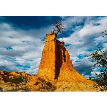Lais Puzzle - Hohe Felsen in der Tatacoa-Wüste, Kolumbien unter dem bewölkten Himmel - 100, 200, 500 & 1.000 Teile