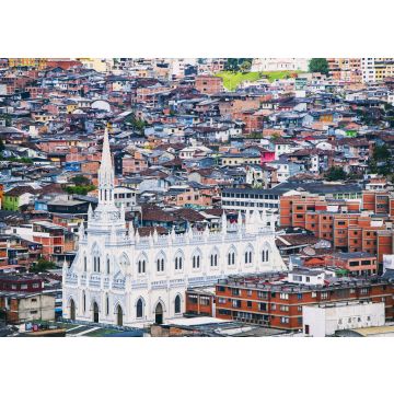 Lais Puzzle - Panoramablick auf die Stadt Manizales, ihre Häuser und ihre Kirche, in Caldas, Kolumbien - 100, 200, 500 & 1.000 Teile