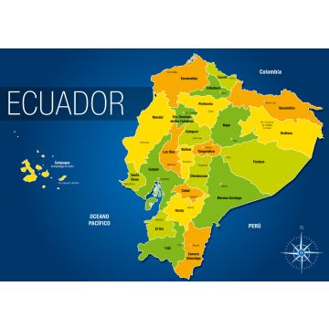 Lais Puzzle - Karte von Ecuador - 100, 200, 500 & 1.000 Teile