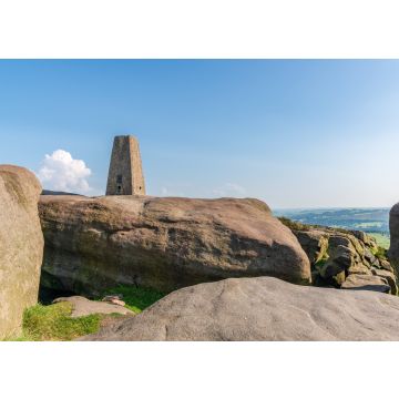 Lais Puzzle - Steine auf der Spitze von Stanage Edge bei Hathersage in den East Midlands, Peak District, Derbyshire, England - 100, 200, 500 & 1.000 Teile