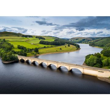 Lais Puzzle - Ladybower Reservoir Ashopton Viadukt in Richtung Derwent Peak District Luftaufnahme, England - 100, 200, 500 & 1.000 Teile