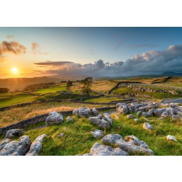 Lais Puzzle - Dramatischer Sonnenuntergang über schöner Landschaft bei den Winskill Stones, England - 100, 200, 500 & 1.000 Teile