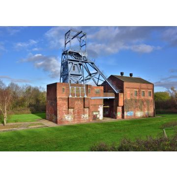 Lais Puzzle - Barnsley Main Pit Head & Winding Gear, jetzt ein Grade II Listed Monument, England - 100, 200, 500 & 1.000 Teile