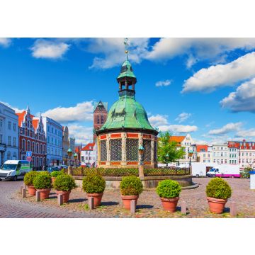 Lais Puzzle - Blick auf den Schwer-Marktplatz in der Altstadt von Wismar, Deutschland. - 100, 200, 500 & 1.000 Teile