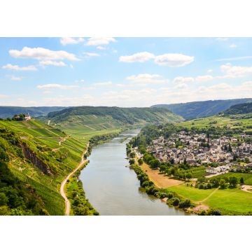 Lais Puzzle - Blick auf die Mosel und die Marienburg in der Nähe des Dorfes Puenderich, Deutschland. - 100, 200, 500 & 1.000 Teile