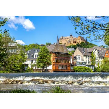 Lais Puzzle - Blick auf Schloss und Lahn, Land Hessen, Deutschland. - 100, 200, 500 & 1.000 Teile