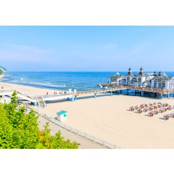 Lais Puzzle - Blick auf den Sandstrand des Ostseebades Sellin, Insel Rügen, Ostsee, Deutschland. - 100, 200, 500 & 1.000 Teile