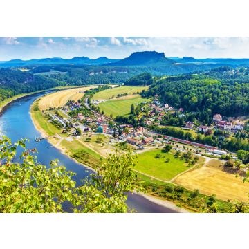 Lais Puzzle - Blick auf Rathen, Deutschland, von der Basteibrücke aus. - 100, 200, 500 & 1.000 Teile