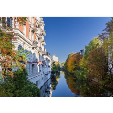 Lais Puzzle - Herbstliche Ansicht des Isekanals in Hamburg, Deutschland. - 100, 200, 500 & 1.000 Teile