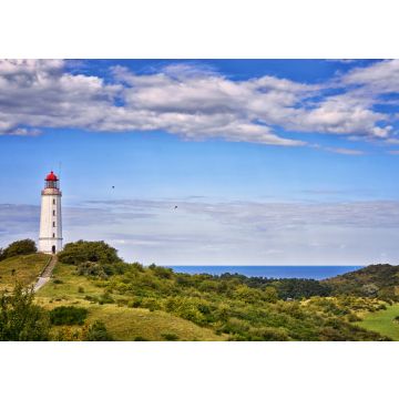 Lais Puzzle - Blick auf den Leuchtturm Dornbusch auf der Insel Hiddensee über der Ostsee, Mecklenburg, Deutschland. - 100, 200, 500 & 1.000 Teile