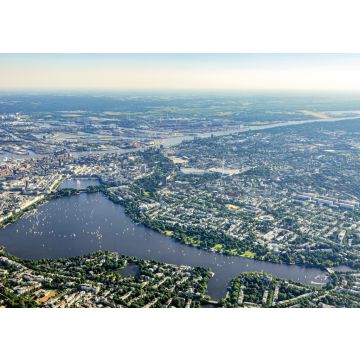 Lais Puzzle - Luftaufnahme der Alster, Bundesland Hamburg, Deutschland. - 100, 200, 500 & 1.000 Teile
