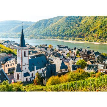 Lais Puzzle - Ansicht der Heilig-Kreuz-Kirche in Assmannshausen, Bundesland Hessen, Deutschland. - 100, 200, 500 & 1.000 Teile