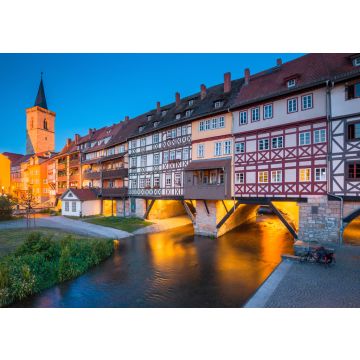 Lais Puzzle - Ansicht von Erfurt mit der berühmten Krämerbrücke, Thüringen. Deutschland. - 100, 200, 500 & 1.000 Teile