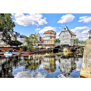 Lais Puzzle - Ansicht der alten Brücke in Bad Kreuznach, Deutschland. - 100, 200, 500 & 1.000 Teile