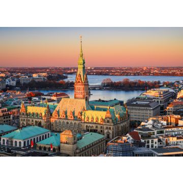 Lais Puzzle - Ansicht des Rathauses von Hamburg, Deutschland. - 100, 200, 500 & 1.000 Teile