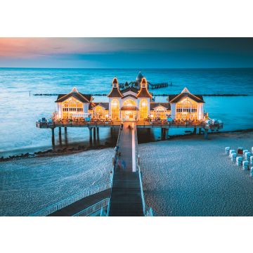 Lais Puzzle - Blick auf Sellin Pier bei Sonnenuntergang, Ostsee, Deutschland. - 100, 200, 500 & 1.000 Teile