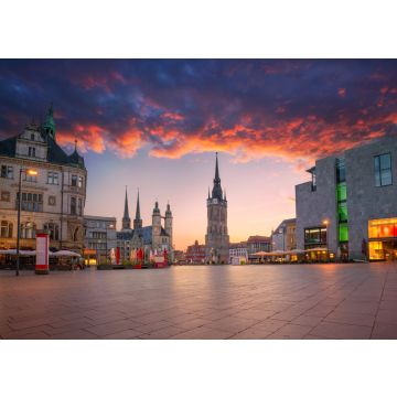 Lais Puzzle - Ansicht des Roten Turms und des Marktplatzes, Halle an der Saale, Sachsen-Anhalt, Deutschland. - 100, 200, 500 & 1.000 Teile