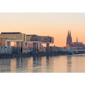 Lais Puzzle - Blick auf Kranhäuser und Dom bei Sonnenuntergang, Deutschland. - 100, 200, 500 & 1.000 Teile