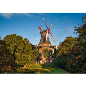 Lais Puzzle - Ansicht einer alten Windmühle in Bremen, Deutschland - 100, 200, 500 & 1.000 Teile