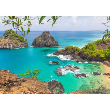 Lais Puzzle - Blick auf Morro dos Dois Irmãos und Baia dos Porcos in Fernando de Noronha, einer paradiesischen tropischen Insel vor der Küste Brasiliens - 100, 200, 500 & 1.000 Teile
