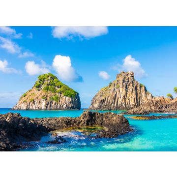 Lais Puzzle - Blick auf den Morro dos Dois Irmãos in Fernando de Noronha, einer paradiesischen tropischen Insel vor der Küste Brasiliens - 100, 200, 500 & 1.000 Teile