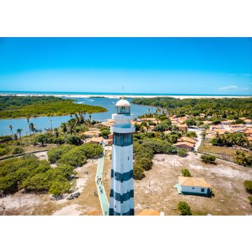 Lais Puzzle - Preguiças-Leuchtturm (oder Mandacaru-Leuchtturm) bei Barreirinhas während der Fahrt nach Lençóis Maranhenses, Brasilien - 100, 200, 500 & 1.000 Teile