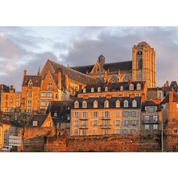 Lais Puzzle - Historisches Stadtzentrum von Le Mans vom Sarthe-Kai aus gesehen, Frankreich - 100, 200, 500 & 1.000 Teile