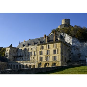 Lais Puzzle - Schloss, XIX. Jahrhundert, XVI. Jahrhundert, La Roche Guyon, Val d'Oise, 95, Region Île de France, Frankreich - 100, 200, 500 & 1.000 Teile