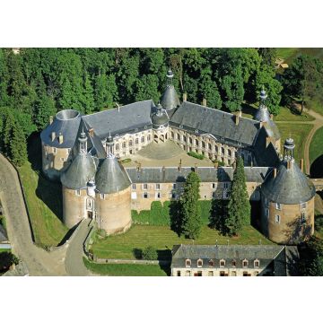 Lais Puzzle - Frankreich, Burgund, Yonne (89), Puisaye, das Schloss von Saint-Fargeau, Luftaufnahme - 100, 200, 500 & 1.000 Teile