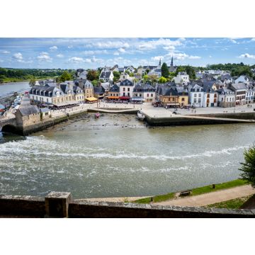 Lais Puzzle - Auray - Hafen von Saint-Goustan. Panoramablick auf den alten Stadtkern. Bretagne, Frankreich  - 100, 200, 500 & 1.000 Teile