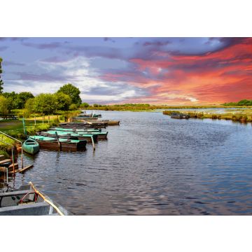 Lais Puzzle - Saint-André-des-eaux. Blick auf das Marais de la Brière. Loire-Atlantique. Pays de Loire, Frankreich - 100, 200, 500 & 1.000 Teile