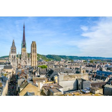 Lais Puzzle - Panoramablick auf Rouen, mit der gotischen Kathedrale Notre-Dame, an einem sonnigen Nachmittag. Normandie, Frankreich - 100, 200, 500 & 1.000 Teile