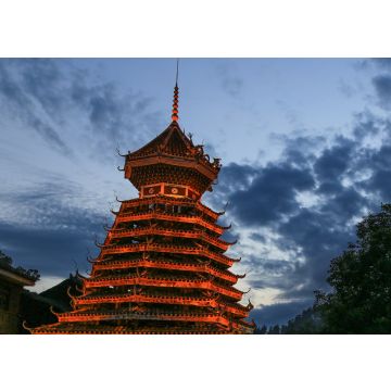 Lais Puzzle - Trommelturm in Zhaoxin, Guizhou, China - 100, 200, 500 & 1.000 Teile