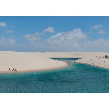 Lais Puzzle - Lençis maranhenses mit Menschen beim Baden in den Lagunen, Brasilien - 100, 200, 500 & 1.000 Teile
