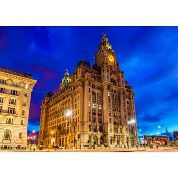 Lais Puzzle - Royal Liver Building in Liverpool am Abend - England - 100, 200, 500 & 1.000 Teile