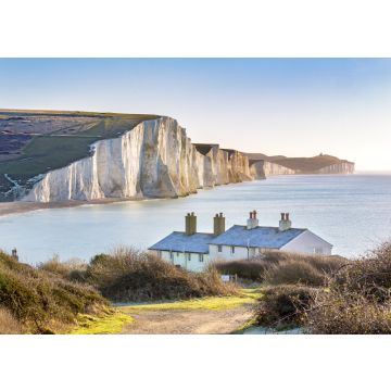 Lais Puzzle - Die Coast Guard Cottages und Seven Sisters Chalk Cliffs, Sussex - 100, 200, 500 & 1.000 Teile